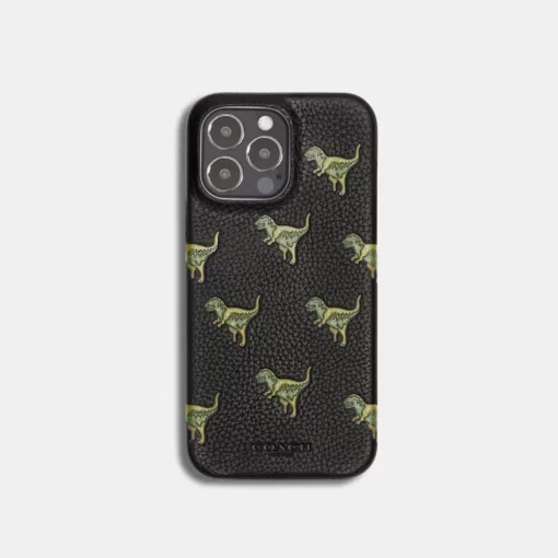 Coach Iphone 14 Pro Case With Rexy Travel Bag Women Black