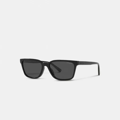 Coach Signature Workmark Square Sunglasses Sunglasses Men Black